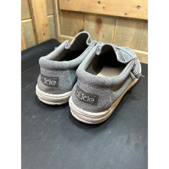 Hey Dude Wally Sox Mens Casual Shoes US 11 Gray Lightweight Breathable Slip-On - Picture 4 of 8